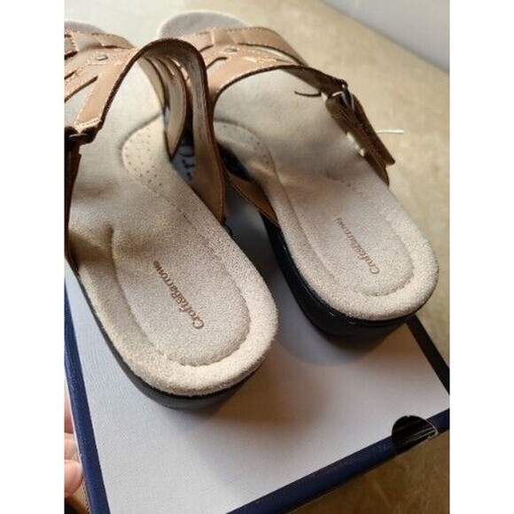 Vintage NOS NIB Croft & Barrow Womans Size 8 Slip On Sandle Brown - Picture 11 of 12